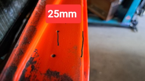 Bohrungen Zusatzscheinwerfer