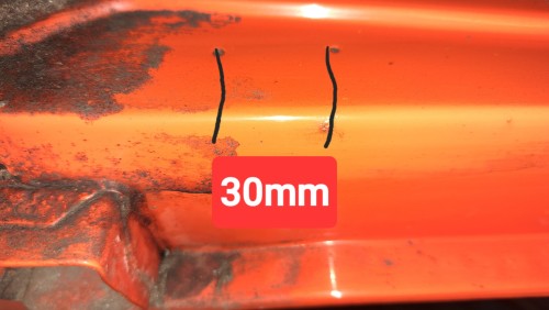 Bohrungen Zusatzscheinwerfer