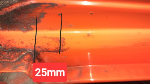 Bohrungen Zusatzscheinwerfer